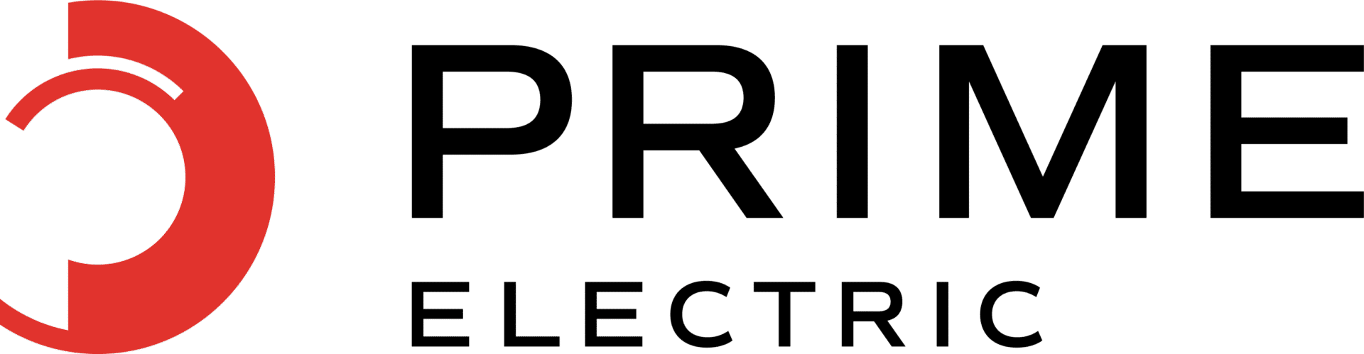 A green background with black letters that say " prr electric ".