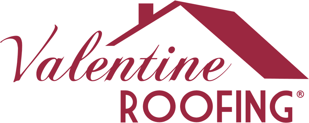 A red and green logo for the valentine 's room.